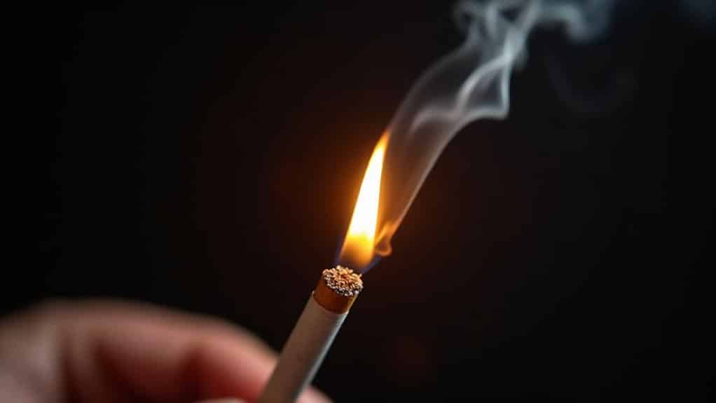 nicotine s rapid sympathetic stimulation