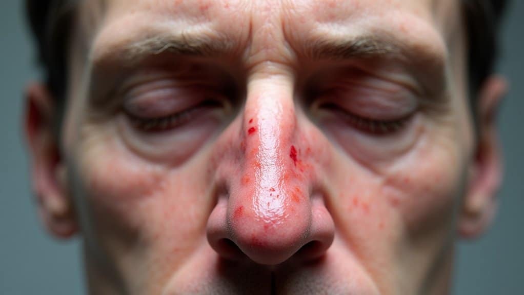 destructive nasal tissue degeneration