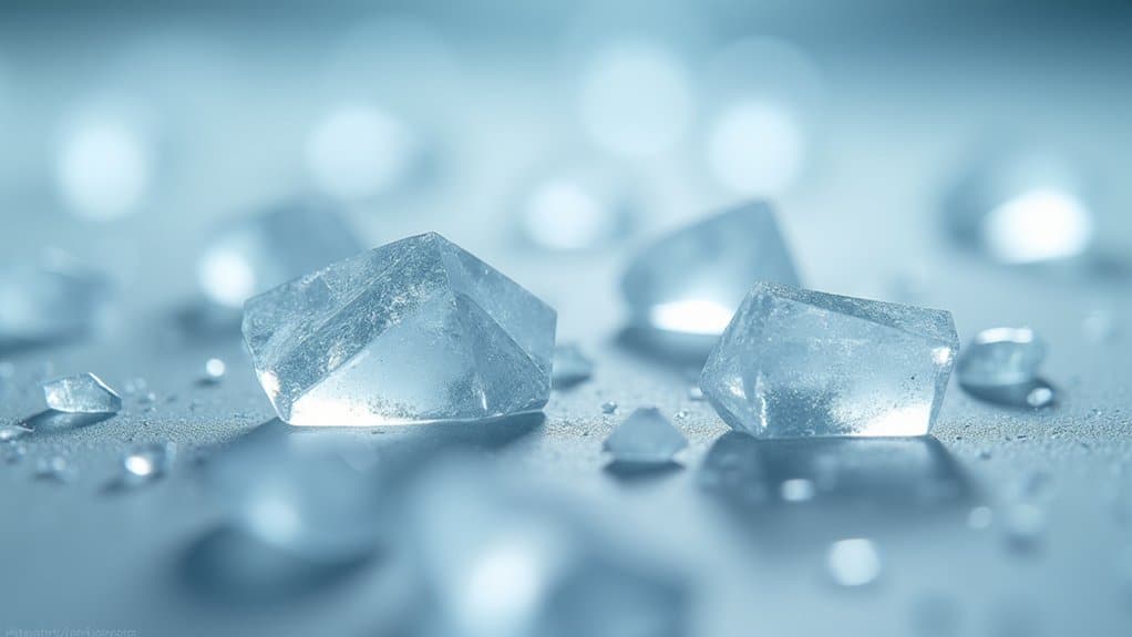 glittering translucent crystalline methamphetamine