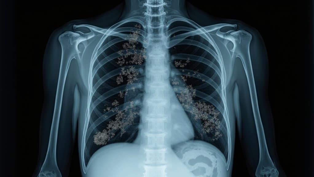 ground glass opacities with rapid resolution