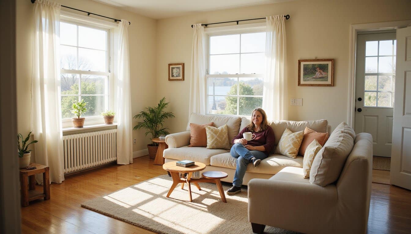 Marijuana detox care setting with warm tones and relaxed seating area