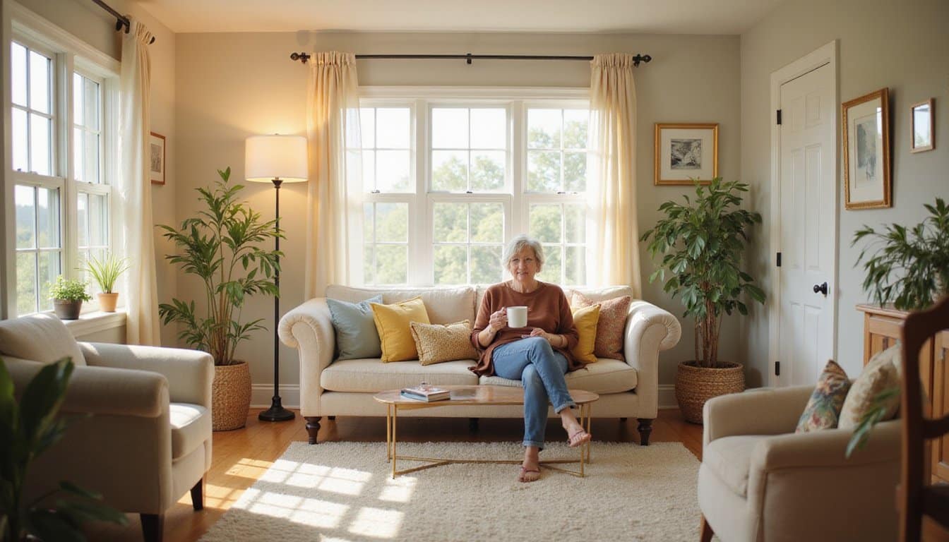 Residential Marijuana detox treatment lounge with peaceful window light